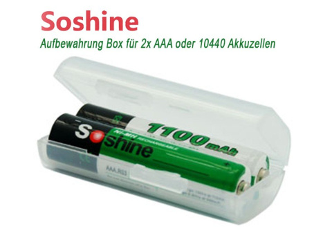 Box pojemnik pudełko na 2 ogniwa 10440 lub baterie AAA Box pojemnik pudełko na 2 ogniwa 10440 lub baterie AAA
