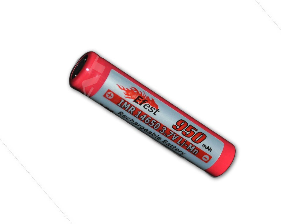 Efest IMR 14650 - 950 mAh 3,6V - 3,7V Li-ion Efest IMR 14650 - 950 mAh 3,6V - 3,7V Li-ion