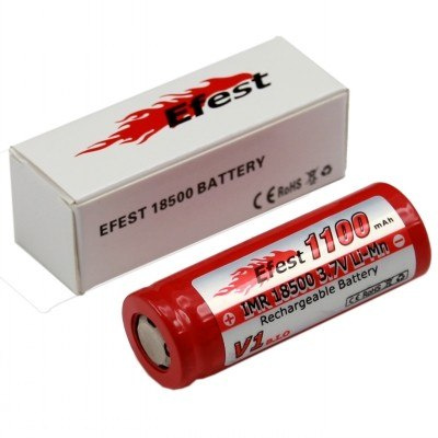 Efest IMR 18500 V1 - 1100mAh 3,7V Li-ion Efest IMR 18500 V1 - 1100mAh 3,7V Li-ion