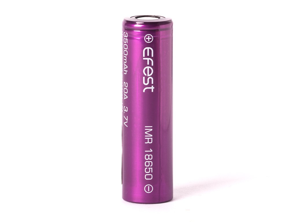 Efest Purple IMR 18650 3500mAh 3,6V - 3,7V Li-ion Efest Purple IMR 18650 3500mAh 3,6V - 3,7V Li-ion