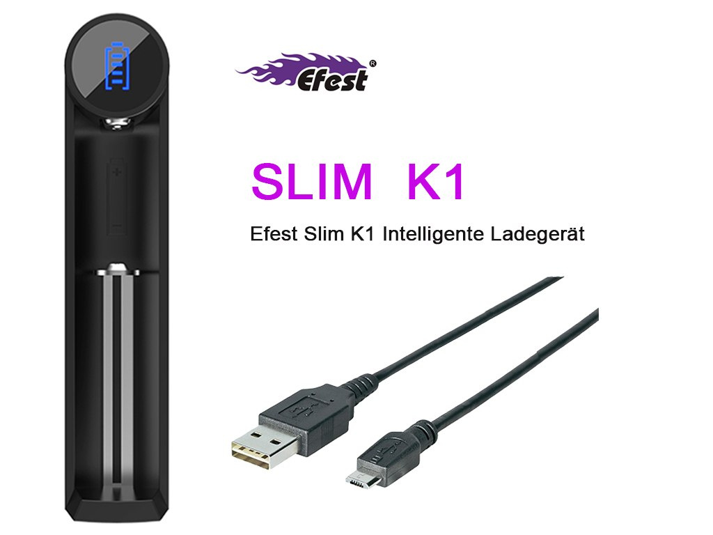 Efest SLIM K1 ładowarka Li-Ion Efest SLIM K1 ładowarka Li-Ion