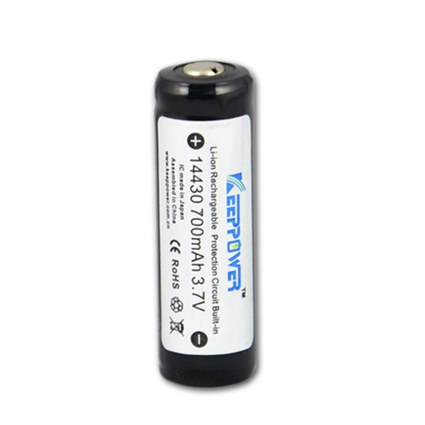 Keeppower 14430 700mAh akumulator Li-ion zabezpieczony PCB Keeppower 14430 700mAh akumulator Li-ion zabezpieczony PCB