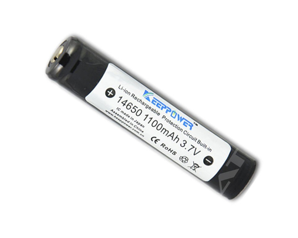 Keeppower 14650 - 1100 mAh Li-ion zabezpieczony ( PCB ) Keeppower 14650 - 1100 mAh Li-ion zabezpieczony ( PCB )