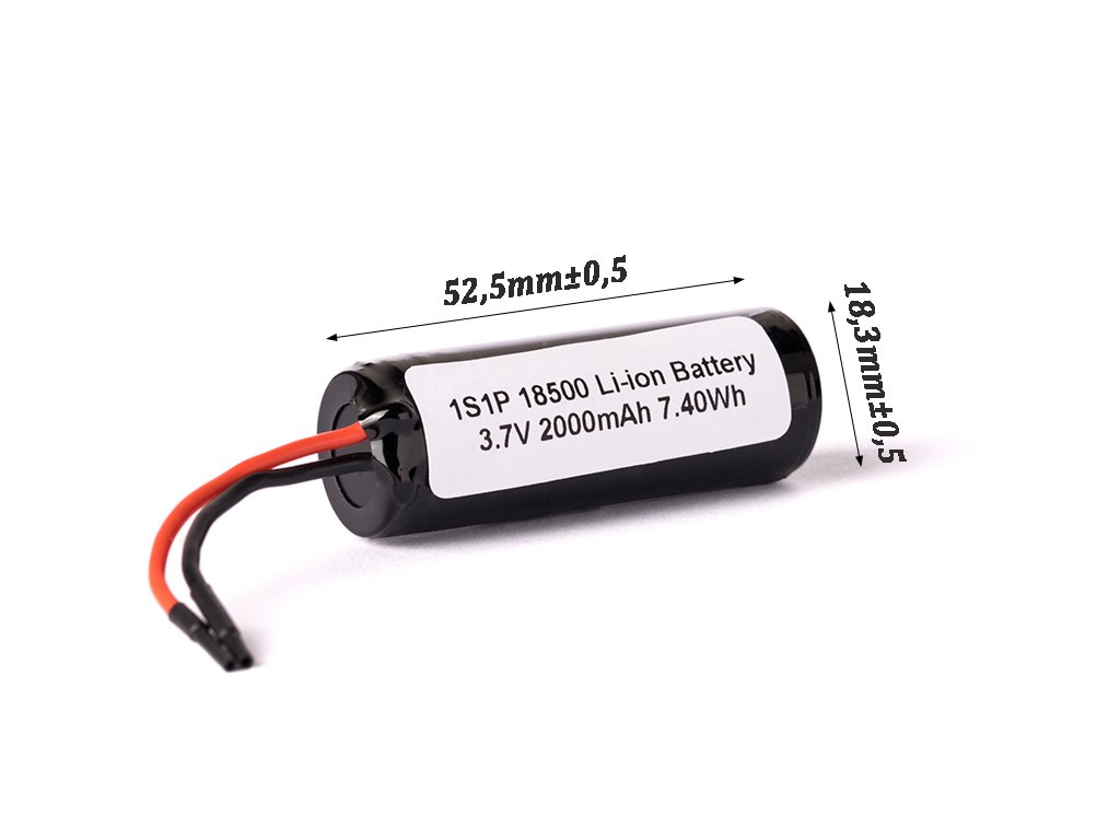 Keeppower 1S1P 18500 2000mAh 3,6V - 3,7V Li-Ion Keeppower 1S1P 18500 2000mAh 3,6V - 3,7V Li-Ion