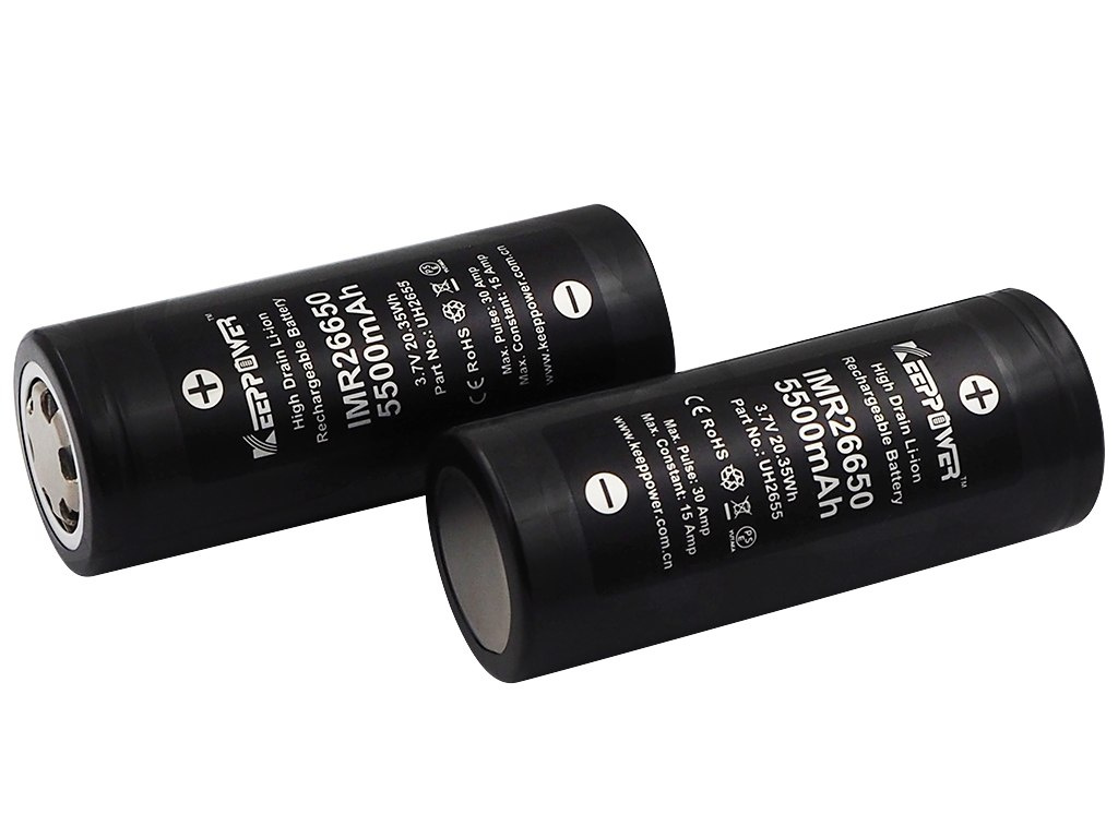 Keeppower 26650 5500mAh 3,6V - 3,7V Li-ion Keeppower 26650 5500mAh 3,6V - 3,7V Li-ion