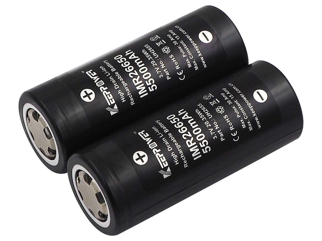 Keeppower 26650 5500mAh 3,6V - 3,7V Li-ion Keeppower 26650 5500mAh 3,6V - 3,7V Li-ion