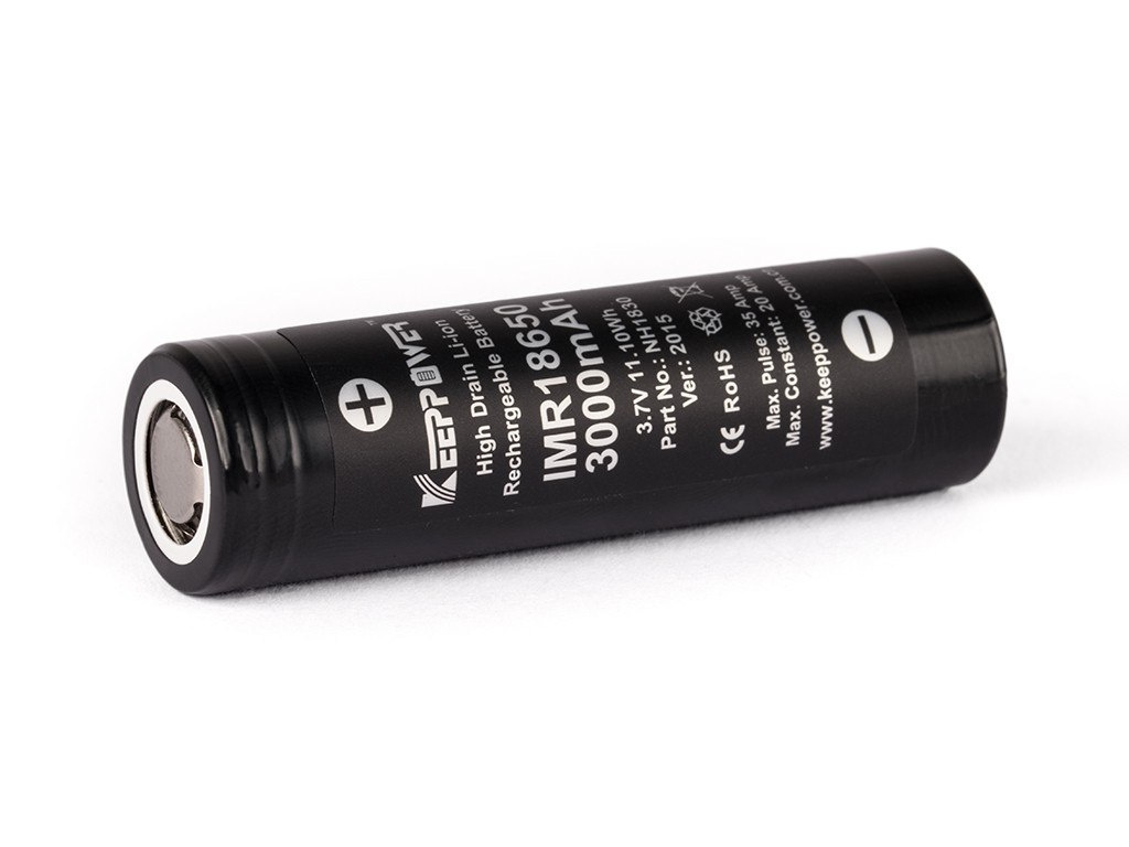 Keeppower IMR18650 - 3000 mAh, 3,6 V - 3,7 V Li-ion Keeppower IMR18650 - 3000 mAh, 3,6 V - 3,7 V Li-ion