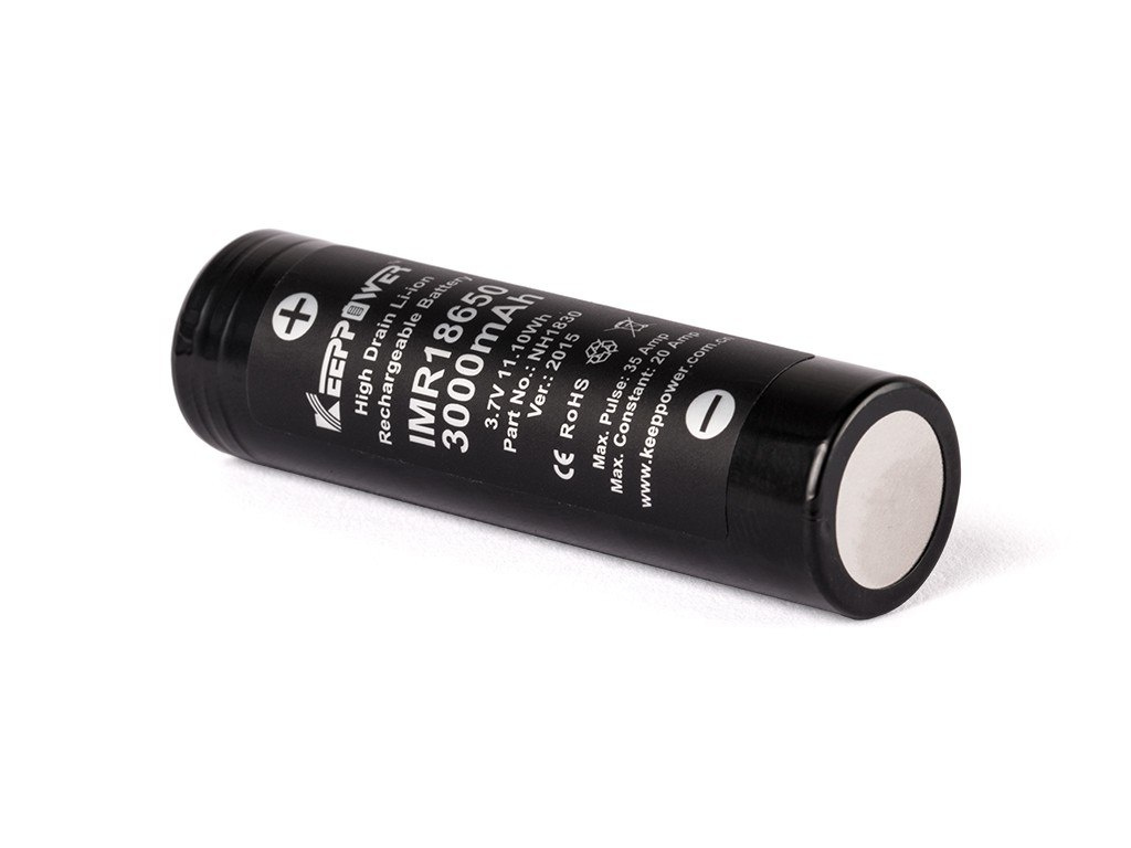 Keeppower IMR18650 - 3000 mAh, 3,6 V - 3,7 V Li-ion Keeppower IMR18650 - 3000 mAh, 3,6 V - 3,7 V Li-ion