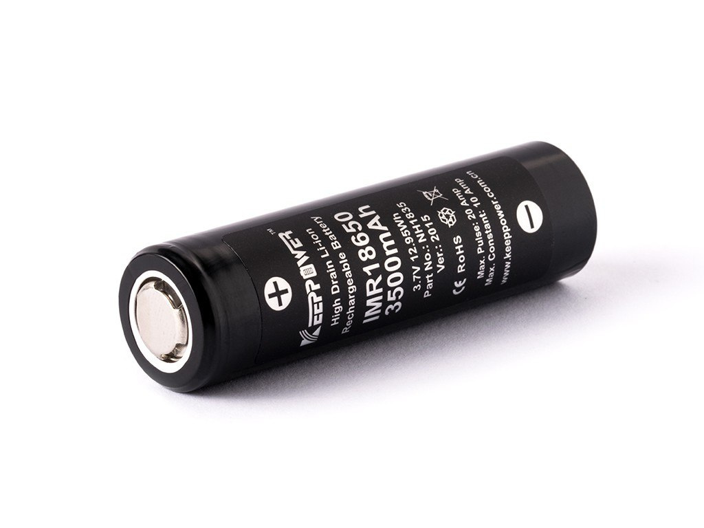 Keeppower IMR18650 - 3500mAh 3,6VV - 3,7V Li-ion Keeppower IMR18650 - 3500mAh 3,6VV - 3,7V Li-ion