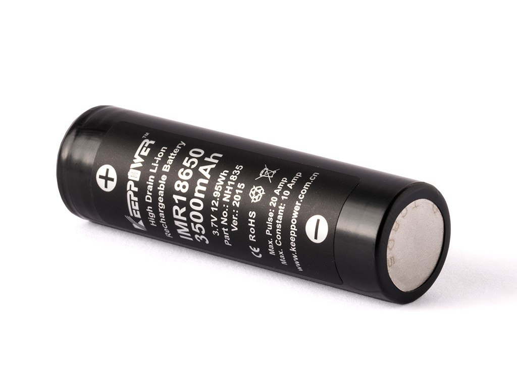 Keeppower IMR18650 - 3500mAh 3,6VV - 3,7V Li-ion Keeppower IMR18650 - 3500mAh 3,6VV - 3,7V Li-ion