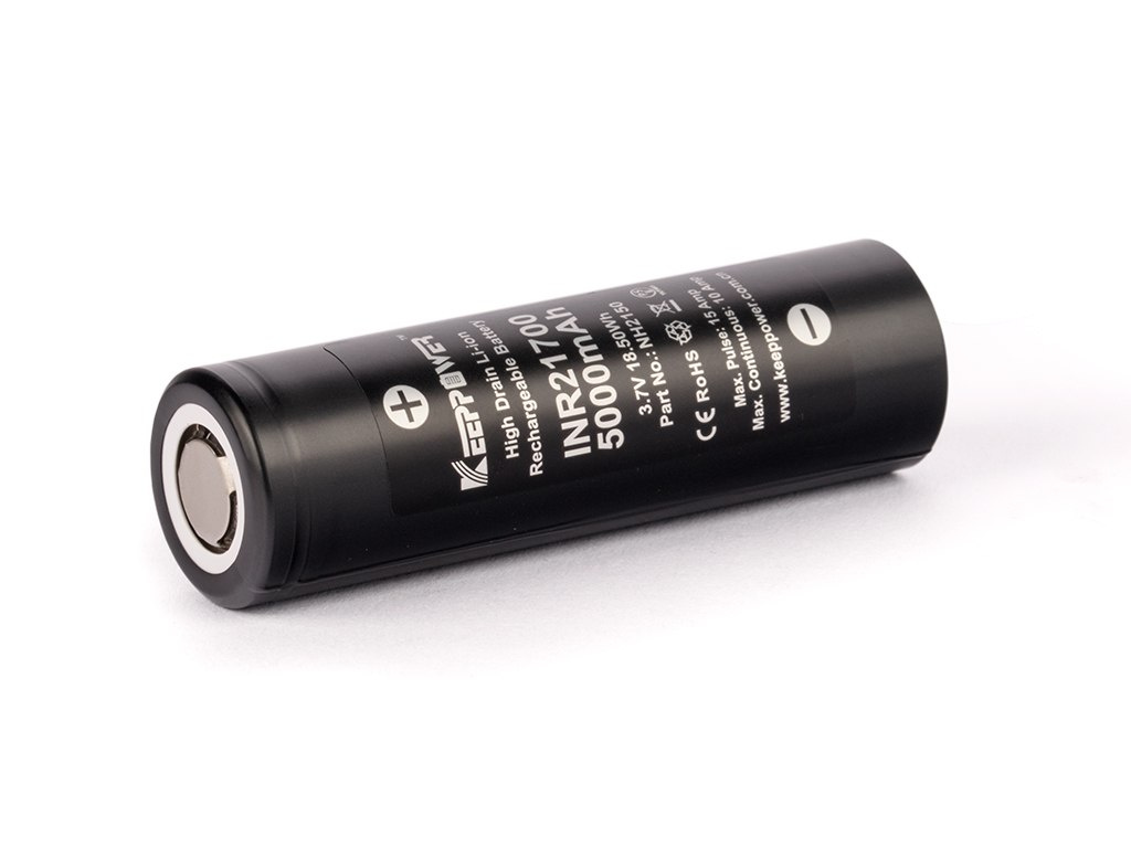 Keppoower INR21700 - 5000mAh 3,6V - 3,7V Li-ion Keppoower INR21700 - 5000mAh 3,6V - 3,7V Li-ion