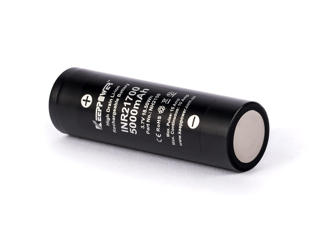 Keppoower INR21700 - 5000mAh 3,6V - 3,7V Li-ion Keppoower INR21700 - 5000mAh 3,6V - 3,7V Li-ion
