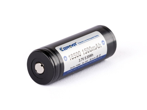 Keeppower 18500 - 1500mAh 3,6V - 3,7V zabezpieczony ( PCB ) Keeppower 18500 - 1500mAh 3,6V - 3,7V zabezpieczony ( PCB )