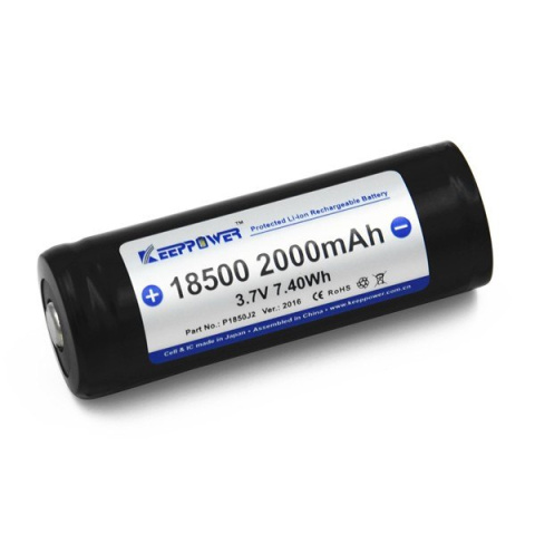 Keeppower 18500 - 2000Mah 3,6V - 3,7V zabezpieczony ( PCB )