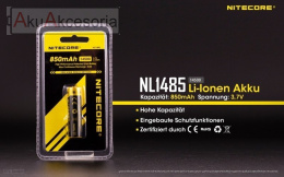 Nitecore Akumulator 14500 - 850mAh 3,6V - 3,7V NL1485