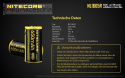 Nitecore Akumulator 16340 - 650mAh 3,6V - 3,7V NL1665R Li-ion z micro USB