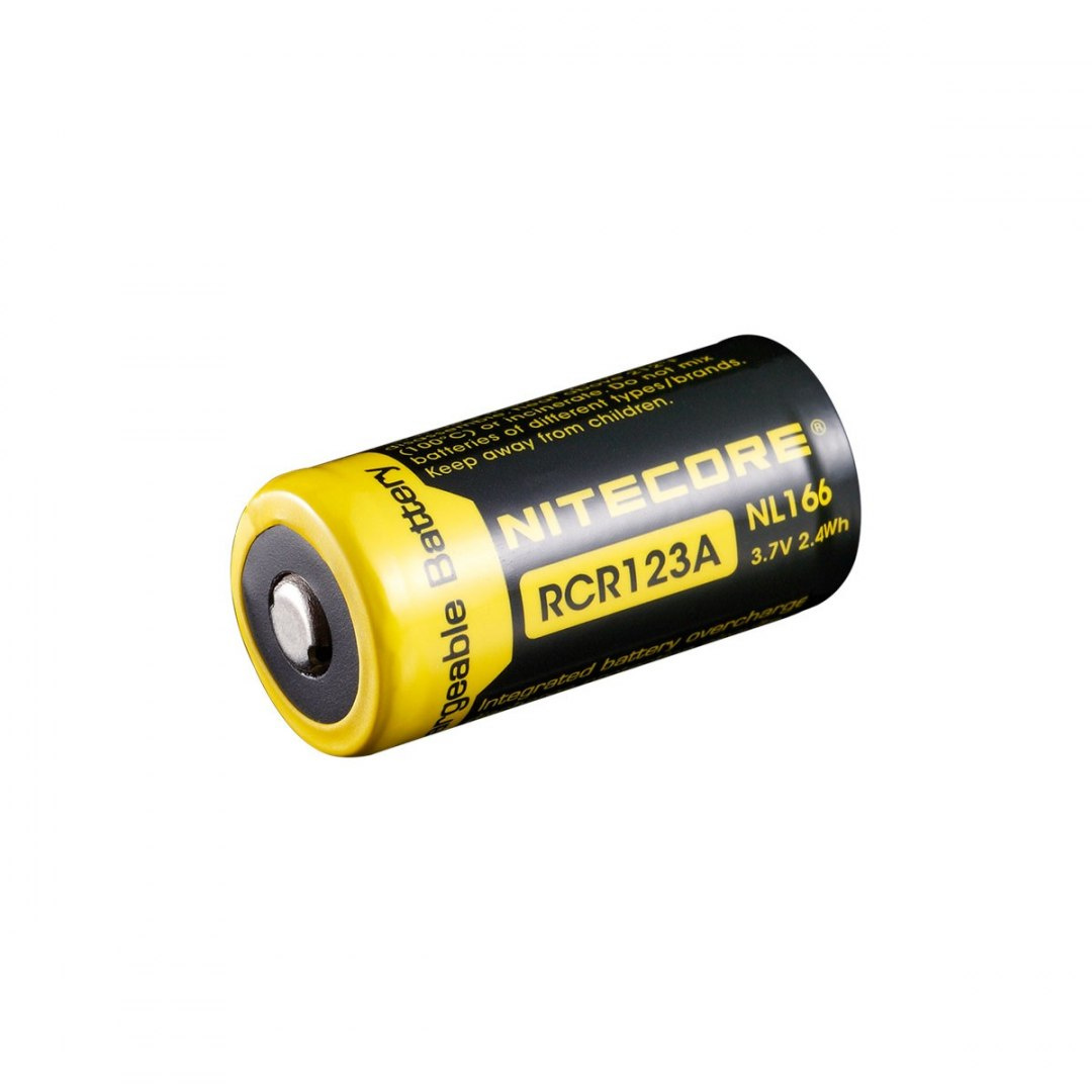 Nitecore 16340 - 650mAh 3,7V - NL166 RCR123A Nitecore 16340 - 650mAh 3,7V - NL166 RCR123A