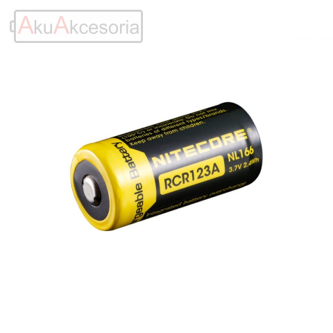 Nitecore Akumulator 16340 - 650mAh 3,7V - NL166 RCR123A