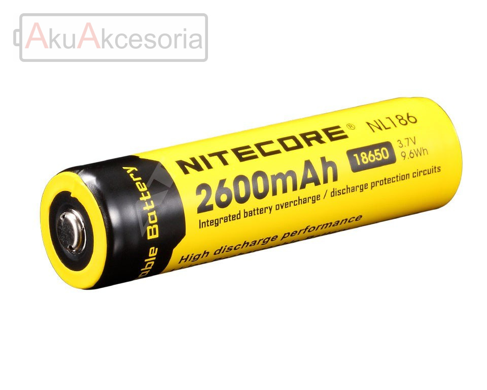 Nitecore 18650 - 2600mAh 3,7V - NL 1826