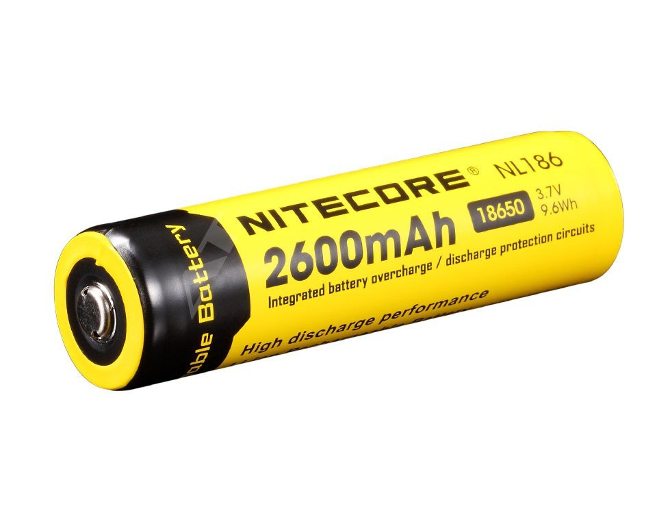 Nitecore 18650 - 2600mAh 3,7V - NL 1826 Nitecore 18650 - 2600mAh 3,7V - NL 1826