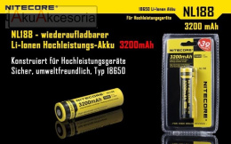 Nitecore Akumulator 18650 - 3200mAh 3,7V NL1832 Li-ion