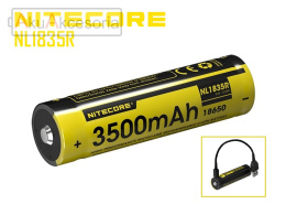 Nitecore Akumulator 18650 - 3500mAh 3,6V - 3,7V NL1835R z micro USB