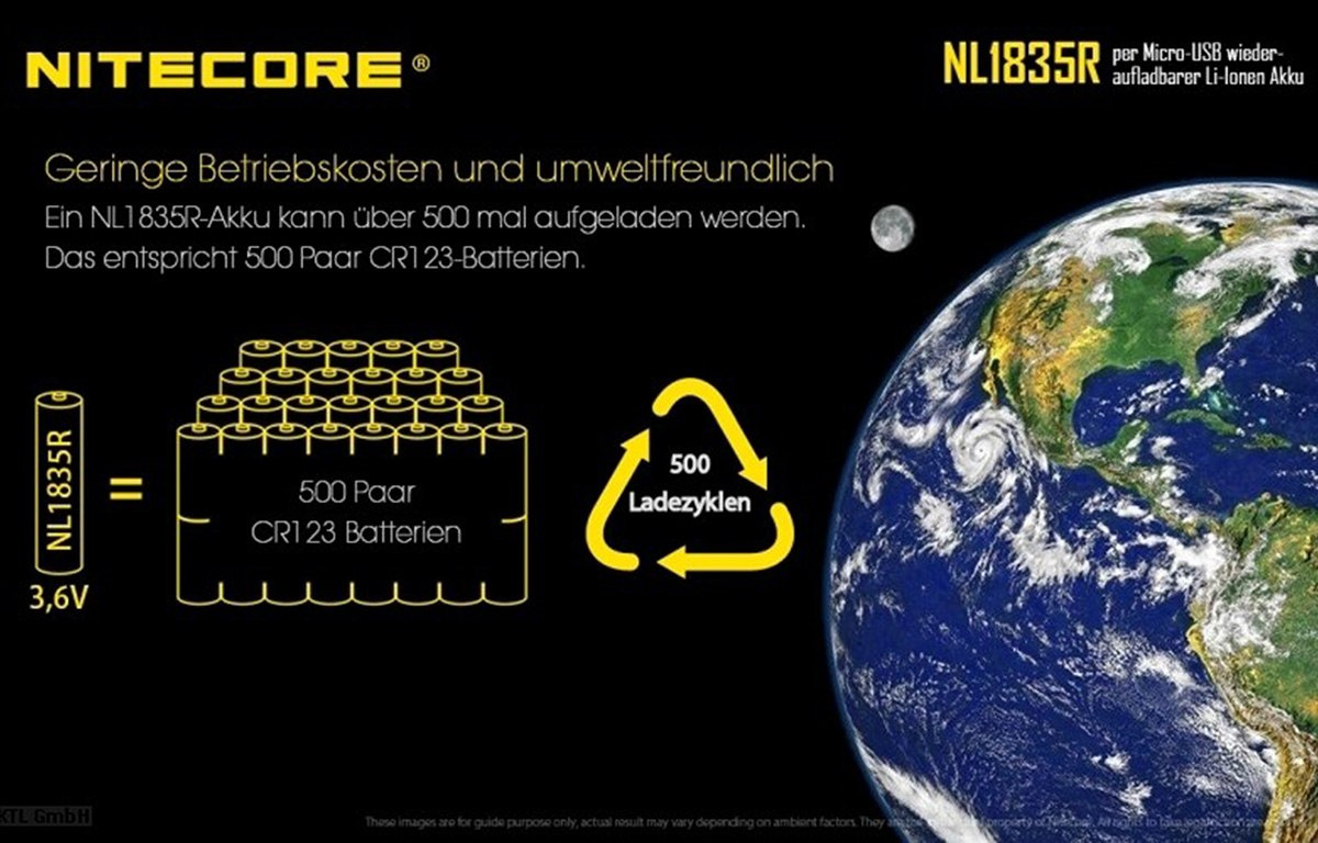 Nitecore 18650 - 3500mAh 3,6V - 3,7V NL1835R z micro USB Nitecore 18650 - 3500mAh 3,6V - 3,7V NL1835R z micro USB