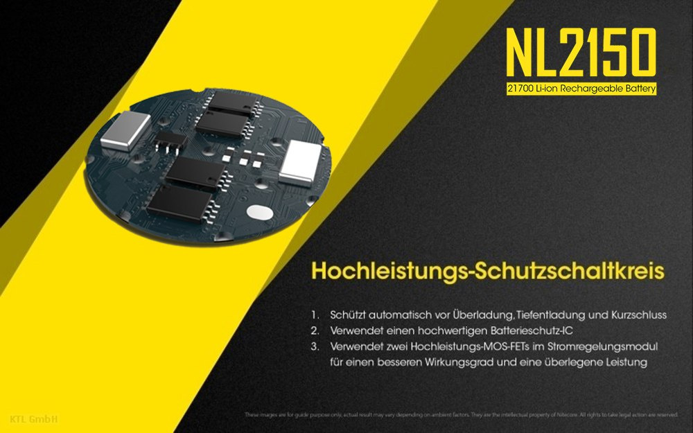 Nitecore 21700 - 5000mAh 3,6V - 3,7V NL2150 Li-ion Nitecore 21700 - 5000mAh 3,6V - 3,7V NL2150 Li-ion