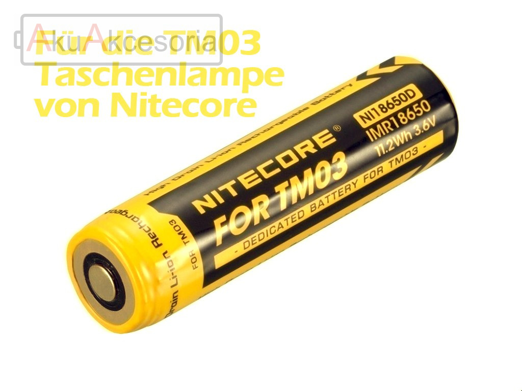 Nitecore IMR 18650 - 2900mAh 3,6V - 3,7V do latarki Nitecore TM03