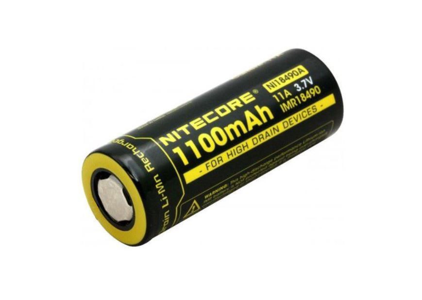 Nitecore IMR18490 - 1100mAh 3,6V - 3,7V Li-Mg Nitecore IMR18490 - 1100mAh 3,6V - 3,7V Li-Mg