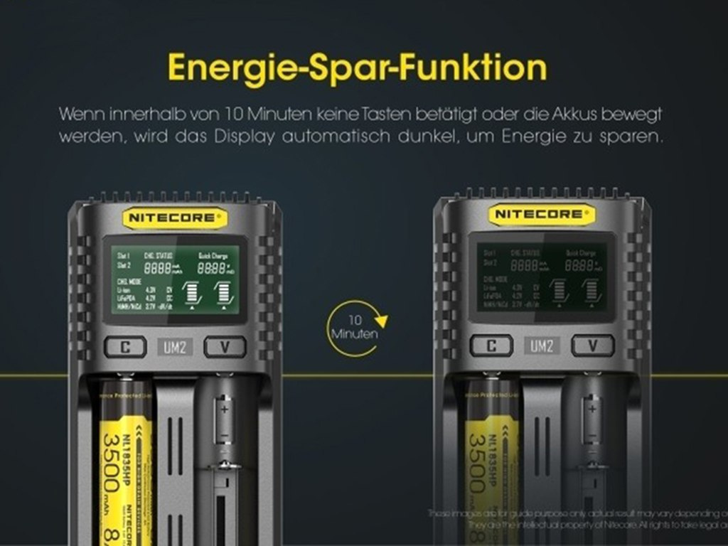Nitecore UM2 ładowarka do akumulatorów Li-ion, LiFePo4, Ni-MH,Ni-CD Nitecore UM2 ładowarka do akumulatorów Li-ion, LiFePo4, Ni-MH,Ni-CD