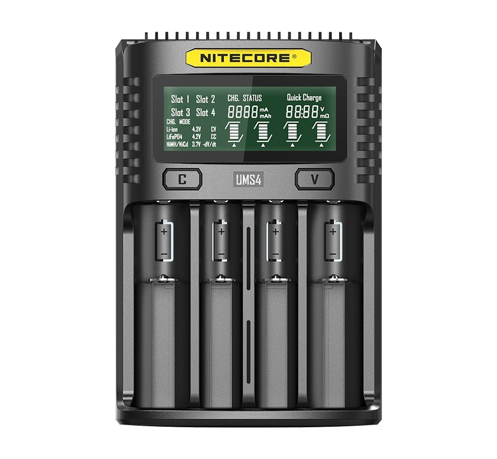 Nitecore UMS4 ładowarka do akumulatorów Li-ion, LiFePo4, Ni-MH, Ni-CD Nitecore UMS4 ładowarka do akumulatorów Li-ion, LiFePo4, Ni-MH, Ni-CD