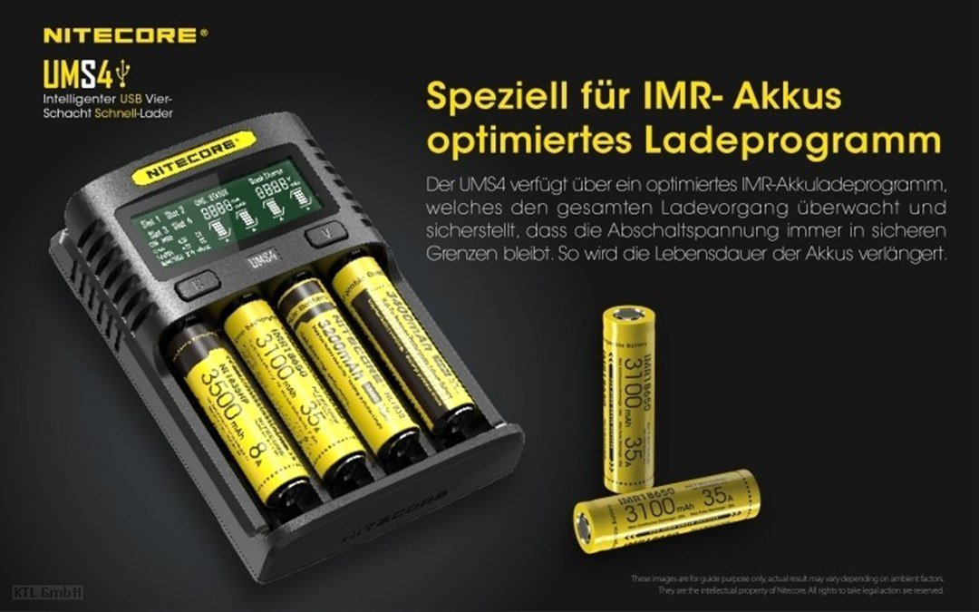 Nitecore UMS4 ładowarka do akumulatorów Li-ion, LiFePo4, Ni-MH, Ni-CD Nitecore UMS4 ładowarka do akumulatorów Li-ion, LiFePo4, Ni-MH, Ni-CD