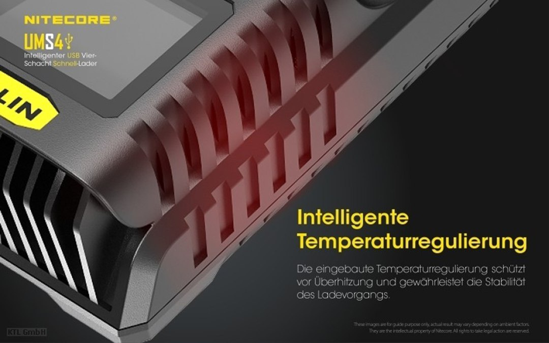 Nitecore UMS4 ładowarka do akumulatorów Li-ion, LiFePo4, Ni-MH, Ni-CD Nitecore UMS4 ładowarka do akumulatorów Li-ion, LiFePo4, Ni-MH, Ni-CD