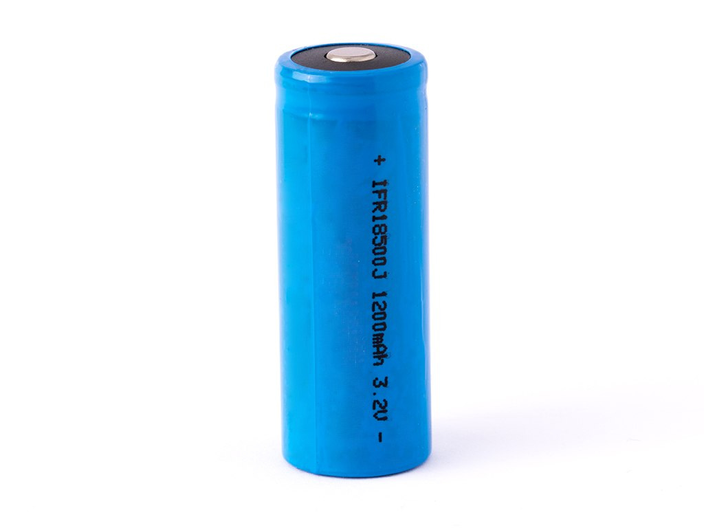 Ogniwo LiFePo4 IFR 18500 - 1200mAh 3,2 V plus podniesiony Ogniwo LiFePo4 IFR 18500 - 1200mAh 3,2 V plus podniesiony