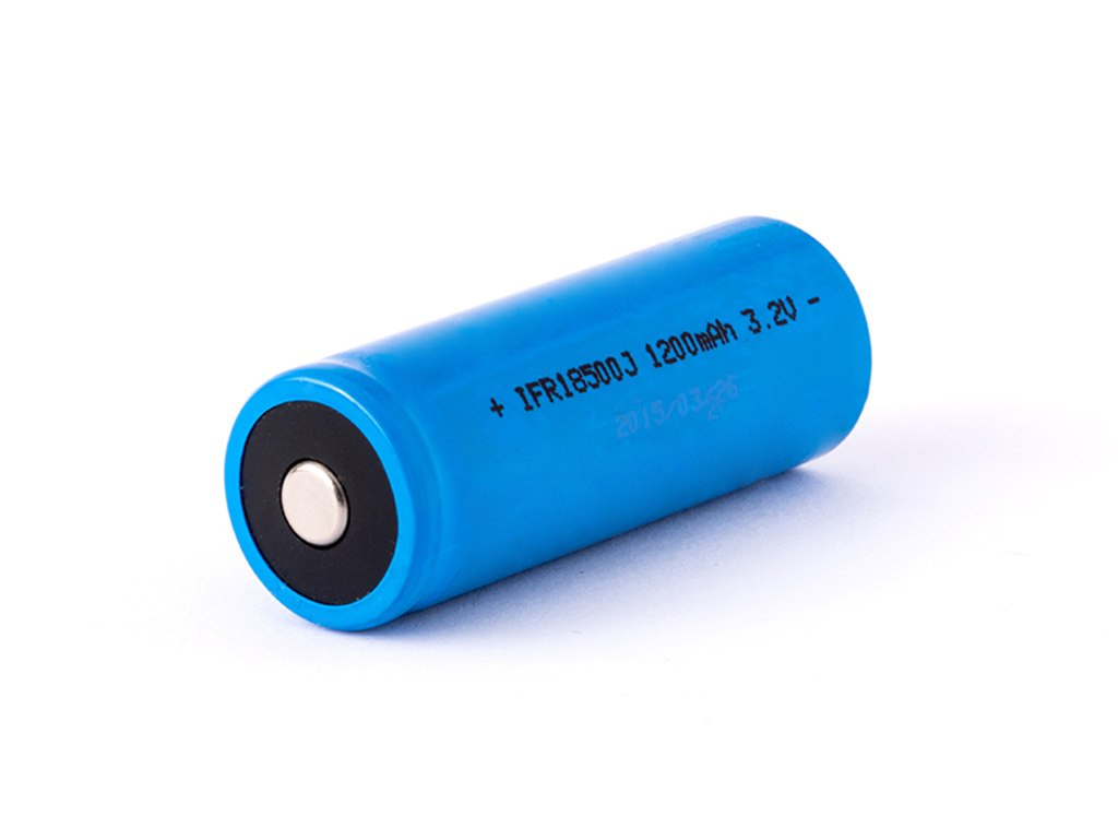Ogniwo LiFePo4 IFR 18500 - 1200mAh 3,2 V plus podniesiony Ogniwo LiFePo4 IFR 18500 - 1200mAh 3,2 V plus podniesiony