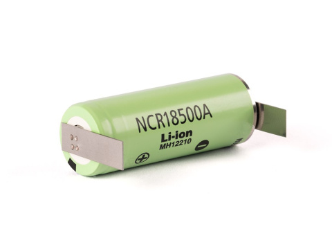 Panasonic Akumulator NCR18500A - 2040mAh 3,6 - 3,7V Li-ion z blaszkami