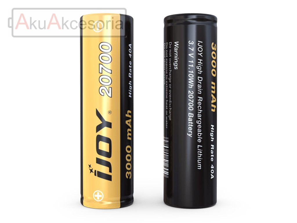 iJoy 20700 akumulator litowo-jonowy 3,6 V - 3,7 V 3000 mAh”
