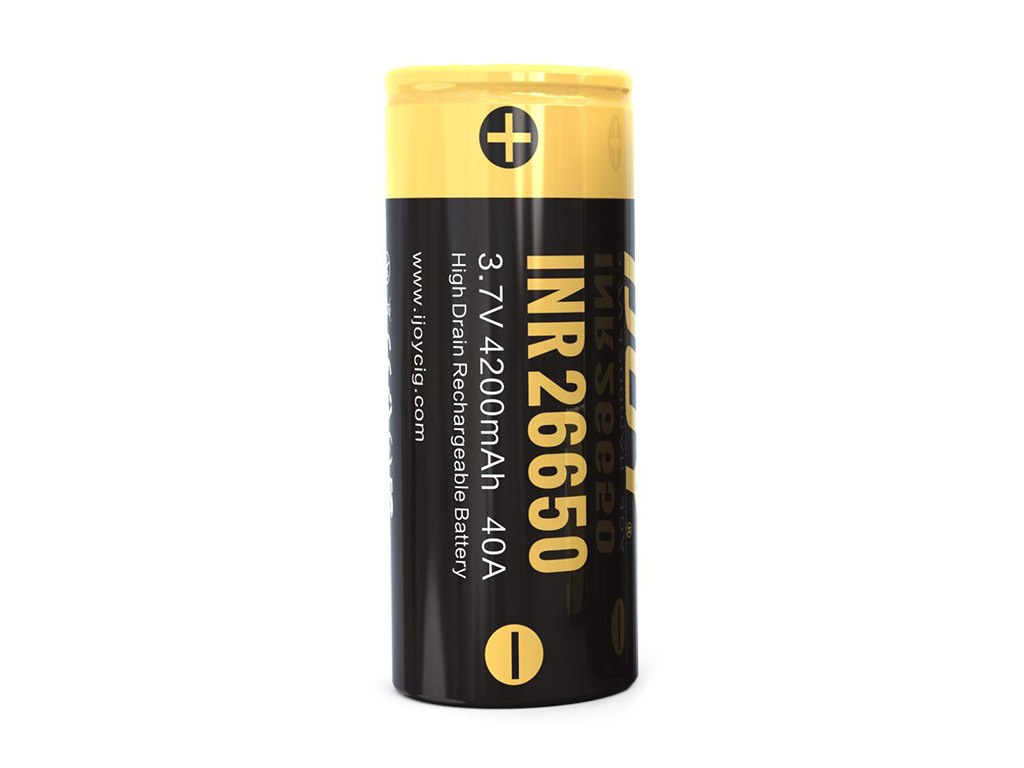 iJoy INR26650 akumulator litowo-jonowy 4200 mAh, 3,6 V - 3,7 V Li-ion iJoy INR26650 akumulator litowo-jonowy 4200 mAh, 3,6 V - 3,7 V Li-ion