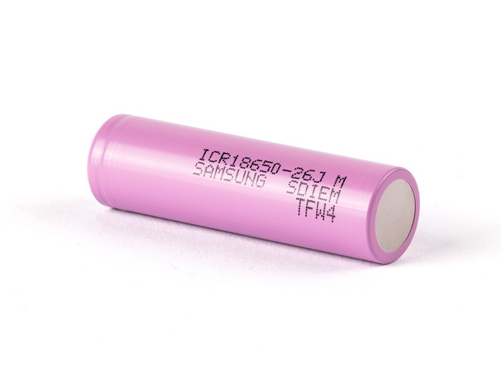 Samsung ICR 18650-26J 2600mAh 3,6V - 3,7V Samsung ICR 18650-26J 2600mAh 3,6V - 3,7V