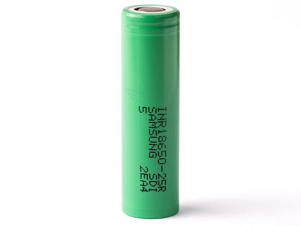 Samsung INR18650-25R 2500 mAh 3,6 V - 3,7 V Li-ion Samsung INR18650-25R 2500 mAh 3,6 V - 3,7 V Li-ion
