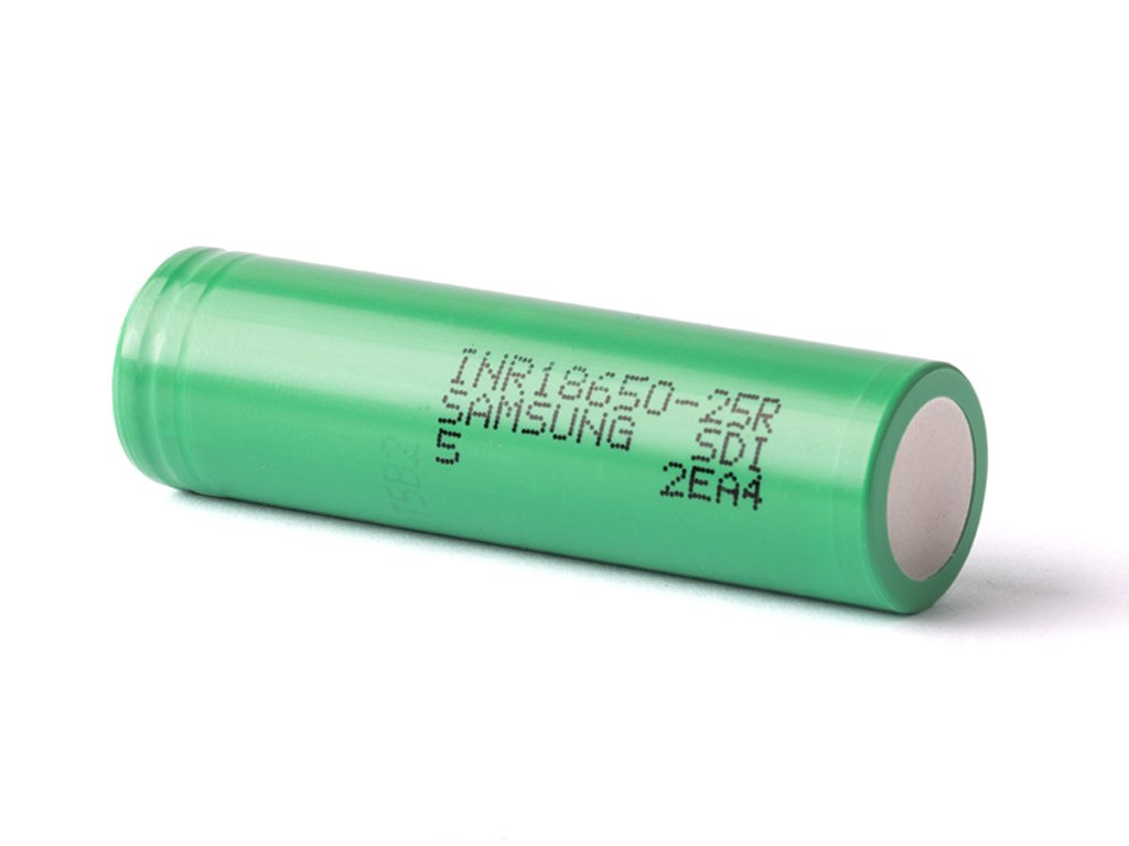 Samsung INR18650-25R 2500 mAh 3,6 V - 3,7 V Li-ion Samsung INR18650-25R 2500 mAh 3,6 V - 3,7 V Li-ion