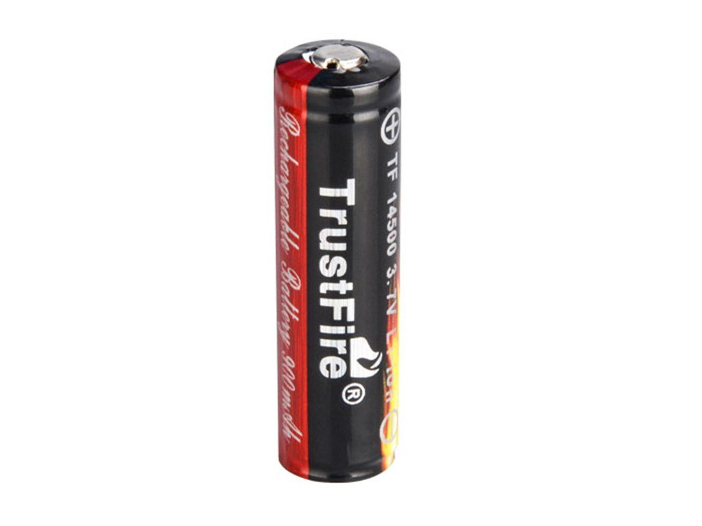 Trustfire 14500 900mAh 3.7V Protected Li-Ion Cell Trustfire 14500 900mAh 3.7V Protected Li-Ion Cell