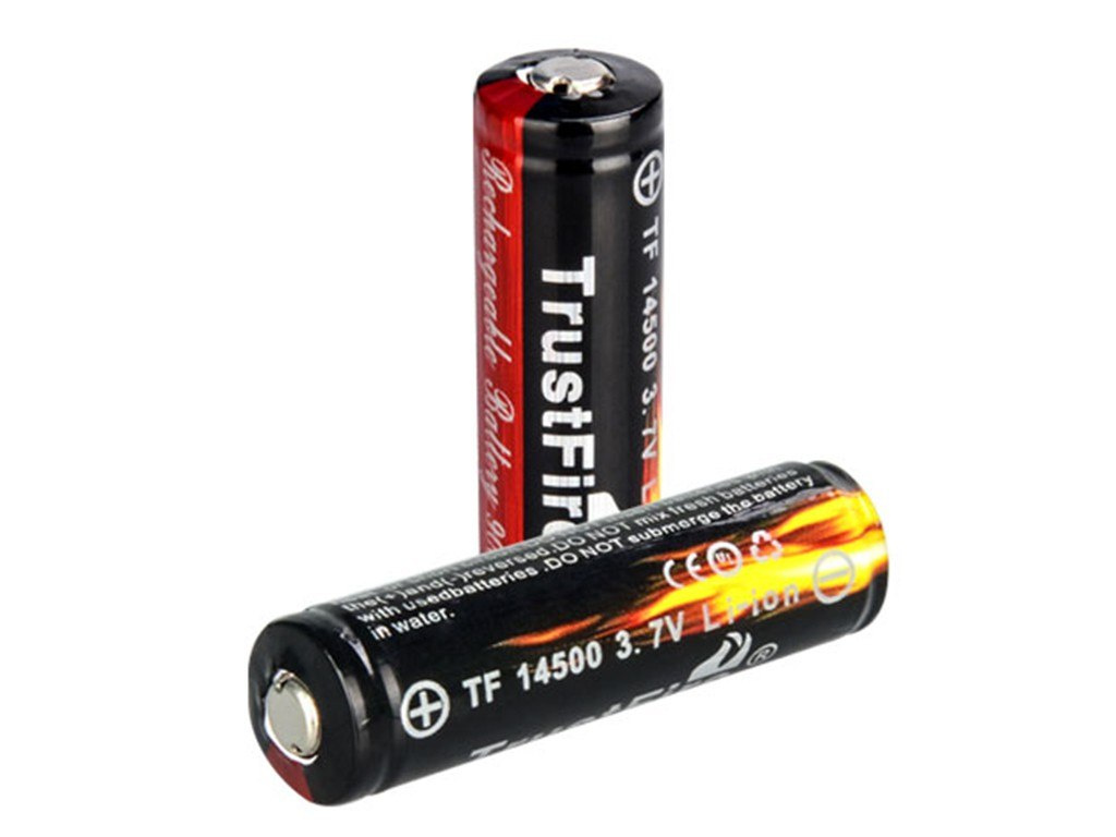 Trustfire 14500 900mAh 3.7V Protected Li-Ion Cell Trustfire 14500 900mAh 3.7V Protected Li-Ion Cell