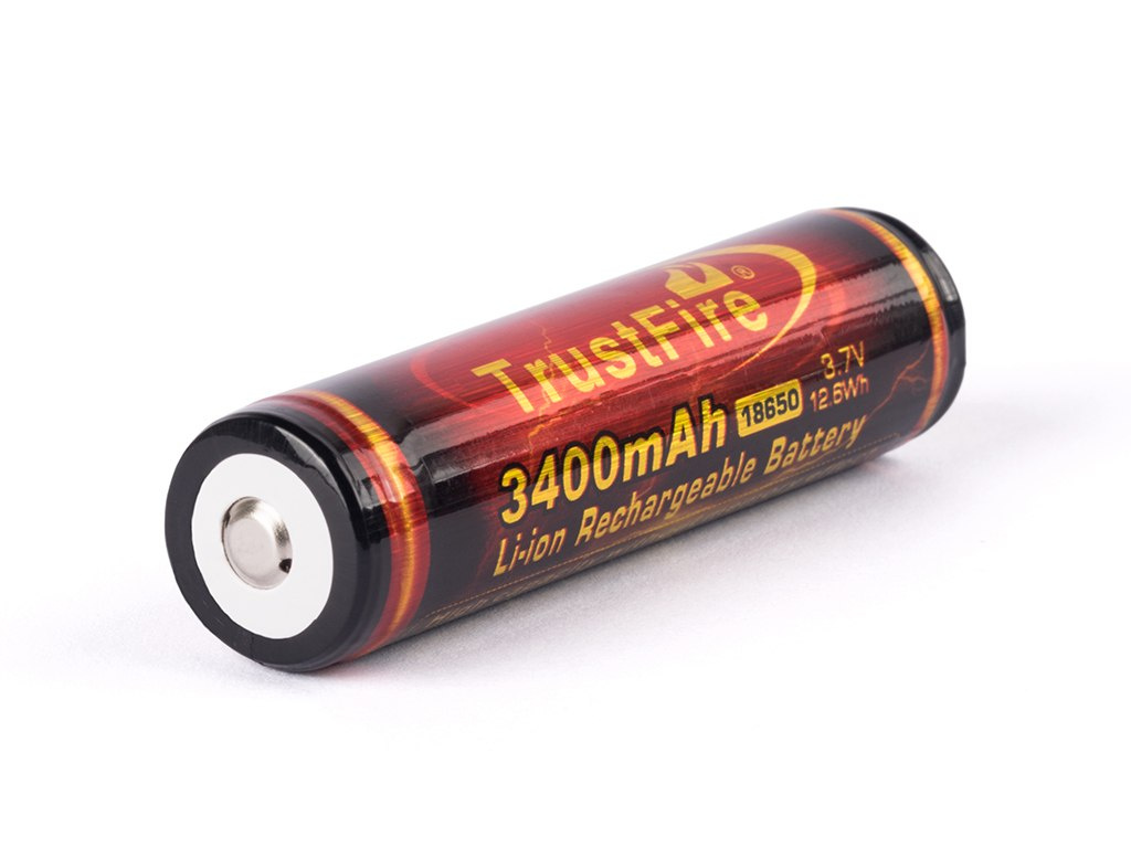 Trustfire 18650 3400mAh 3,6 V - 3,7 V Li-ion Chroniony ( PCB ) Trustfire 18650 3400mAh 3,6 V - 3,7 V Li-ion Chroniony ( PCB )