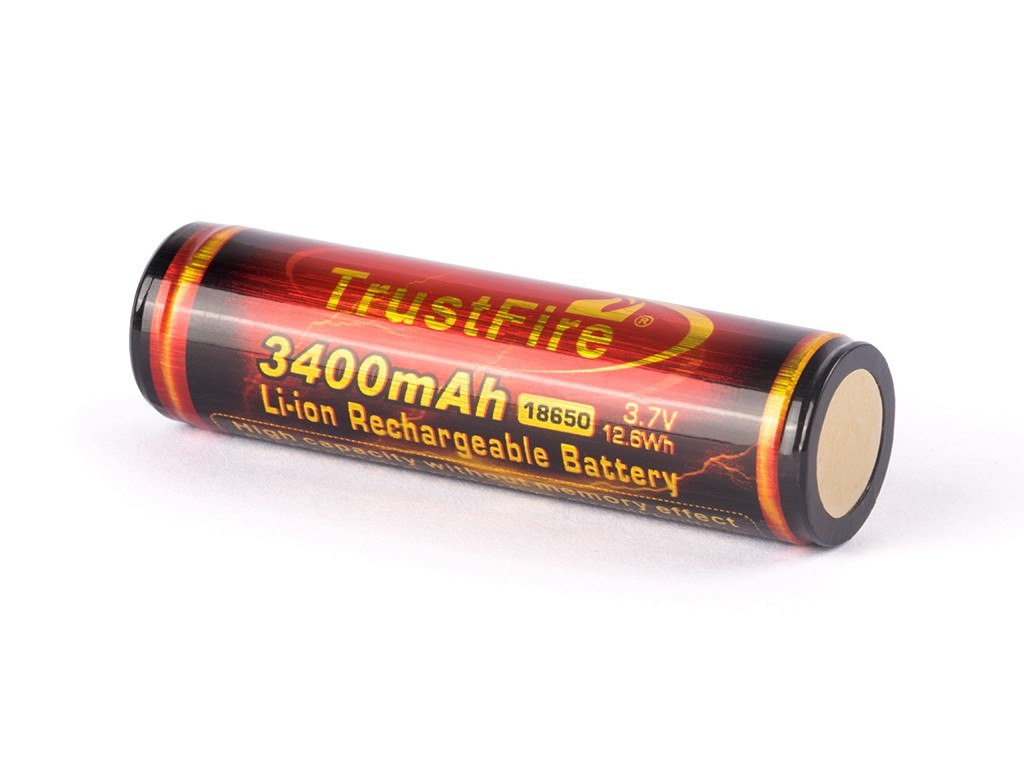 Trustfire 18650 3400mAh 3,6 V - 3,7 V Li-ion Chroniony ( PCB ) Trustfire 18650 3400mAh 3,6 V - 3,7 V Li-ion Chroniony ( PCB )