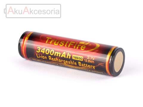 Trustfire 18650 3400mAh 3,6 V - 3,7 V Li-ion Chroniony ( PCB )