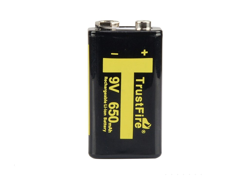 Trustfire 9V 650mAh Blok 6LR61 6F22 BMS chroniony Trustfire 9V 650mAh Blok 6LR61 6F22 BMS chroniony