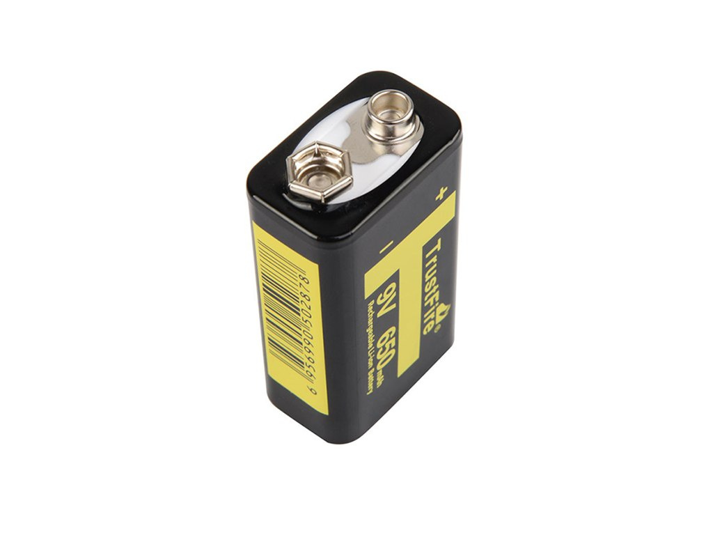 Trustfire 9V 650mAh Blok 6LR61 6F22 BMS chroniony Trustfire 9V 650mAh Blok 6LR61 6F22 BMS chroniony