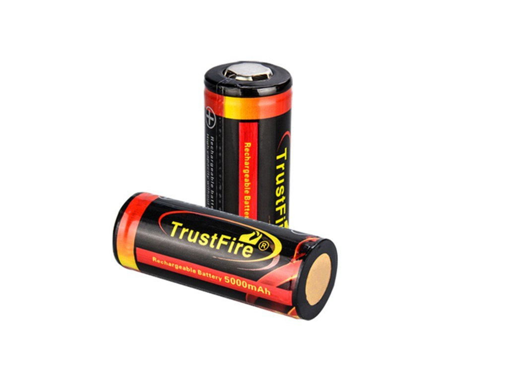 Trustfire 26650 5000mAh 3.6 V - 3.7 V Li-ion Chroniony ( PCB ) Trustfire 26650 5000mAh 3.6 V - 3.7 V Li-ion Chroniony ( PCB )